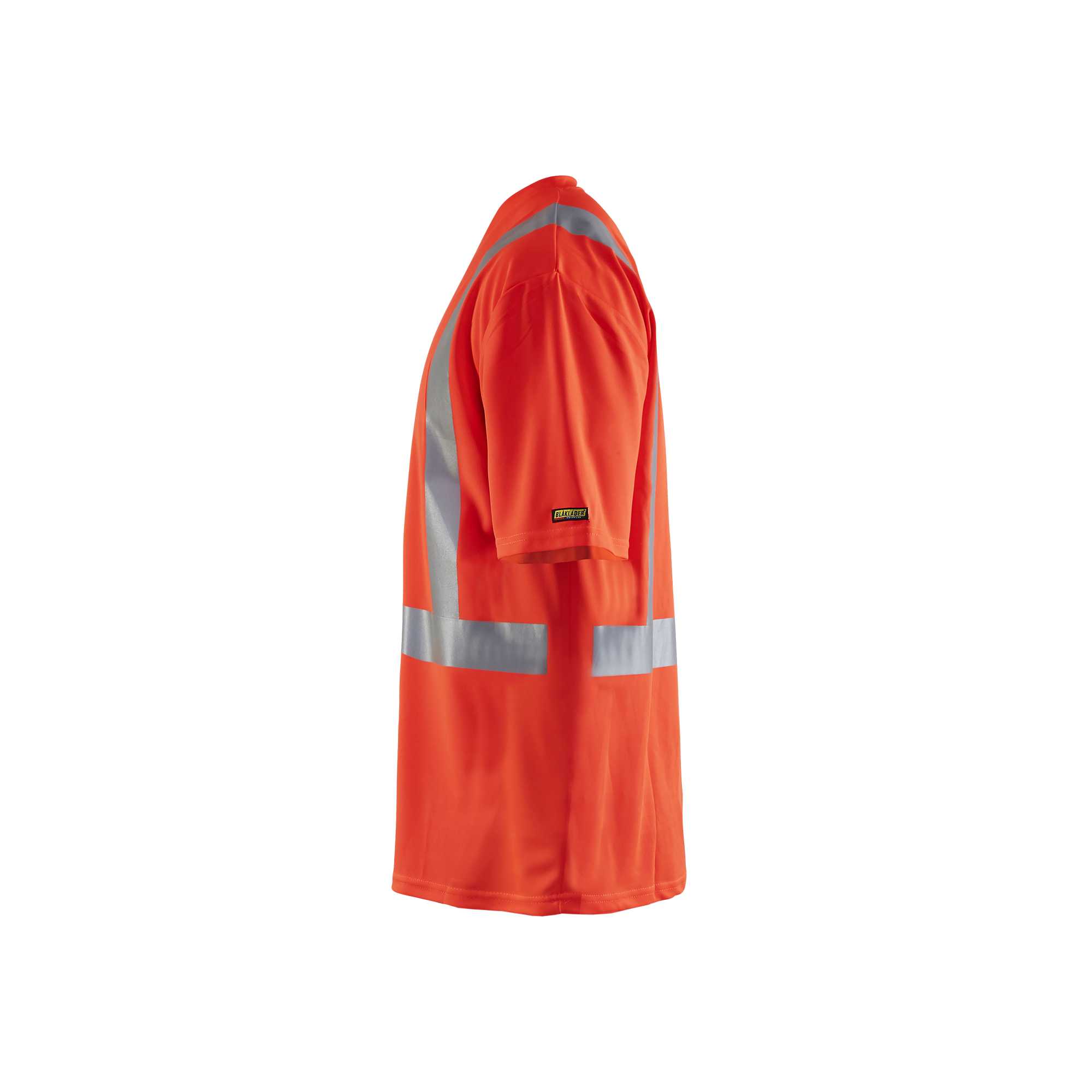BLAKLADER 33821011 UV T SHIRT HI VIS Hi Vis Reflective Short Sleeve Work T-Shirt MEN - 100% Polyester